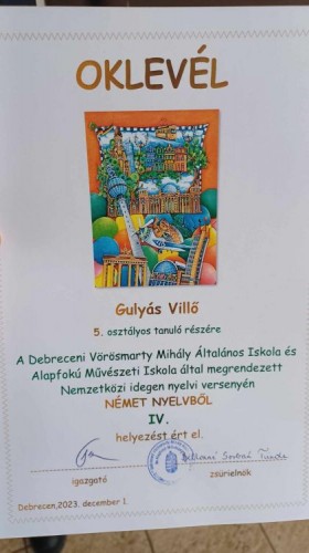 Vörösmarty verseny -eredmények 3