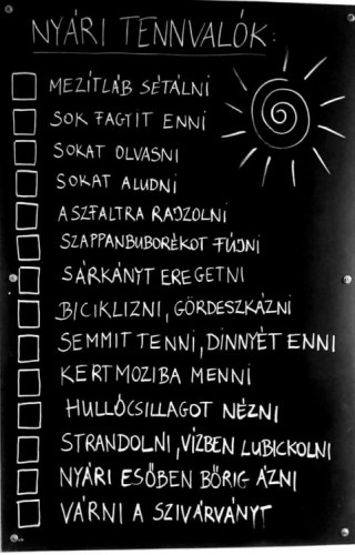 nyári tennivalók