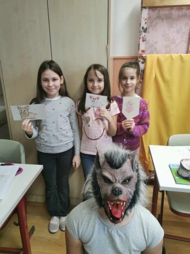 A három kismalac bábbal